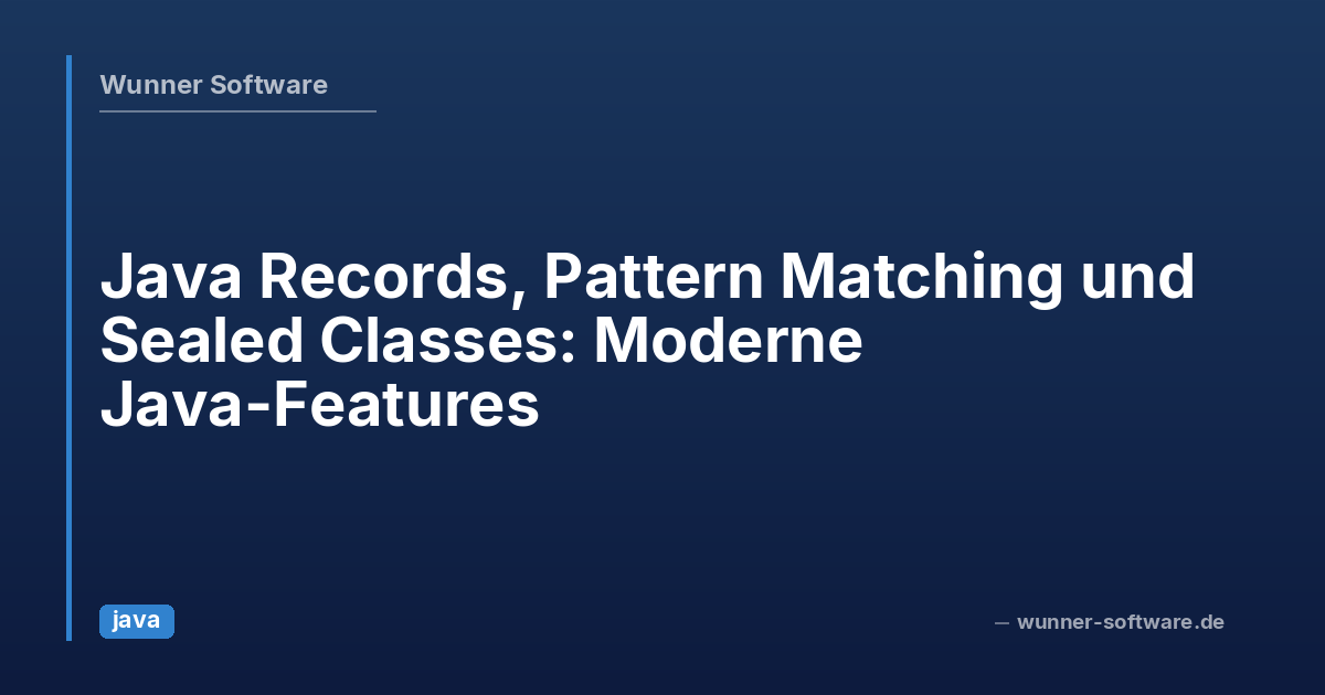 Java Records, Pattern Matching, and Sealed Classes: Modern Java ...